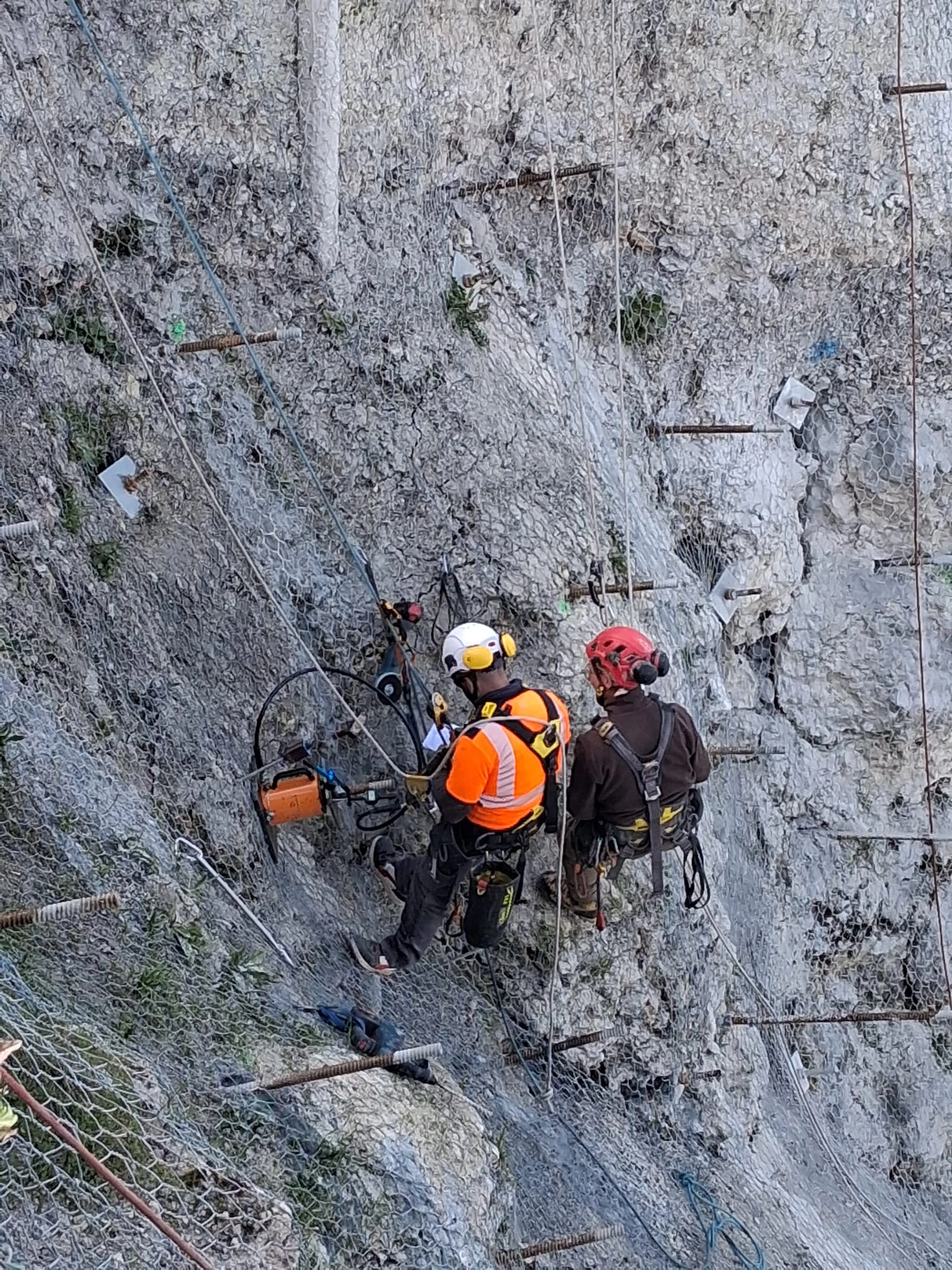 Image d'essais d'ancrage sur corde